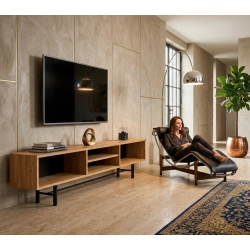 Szafka RTV-71 Drewno Lite Dąb Loft Lakier Rozmiary od 100 cm do 200 cm PREMIUM